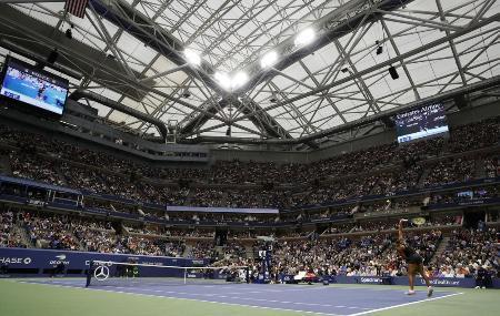 　全米オープンが開催されるビリー・ジーン・キング・ナショナル・テニスセンター＝ニューヨーク