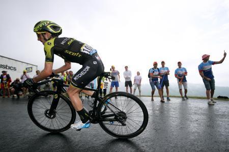 　ツール・ド・フランス、第１５ステージを制したサイモン・イエーツは２１日、フォアプラトダルビス（ゲッティ＝共同）