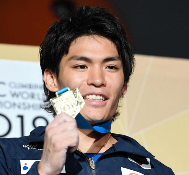 クライミング男子・楢崎智亜が金メダルで五輪切符「本当にうれしい」ボルダリングで圧倒