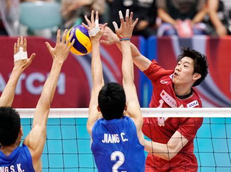 バレー男子、日本は中国に敗れる国際親善試合