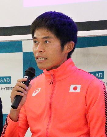 川内優輝「目標は８位入賞以上」世界陸上の壮行会で