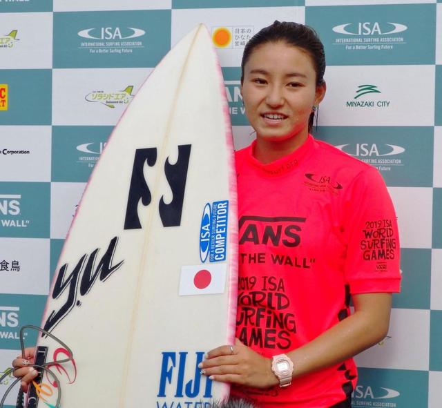 松田詩野、圧勝も目指すは高得点「エクセレントが出せるサーフィンを」