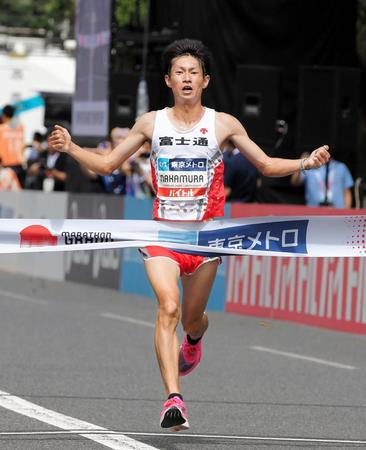 ＭＧＣ　優勝は中村匠吾＝明治神宮外苑（撮影・堀内翔）