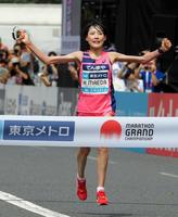 ＭＧＣ女子　優勝は前田穂南＝明治神宮外苑（撮影・堀内翔）