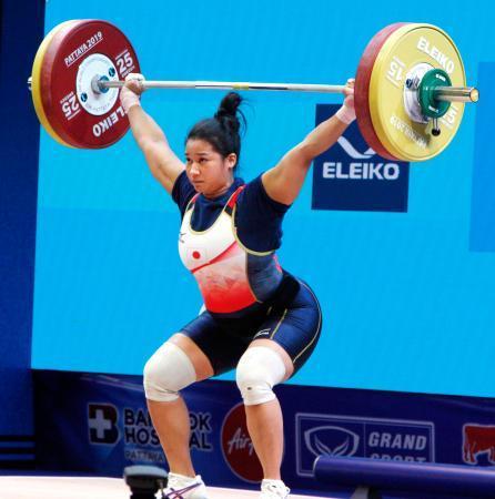 女子７６キロ級の神谷は１２位世界重量挙げ