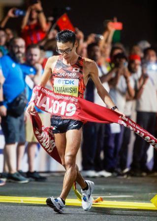 世界陸上、山西が２０キロ競歩Ｖ東京五輪代表に決定