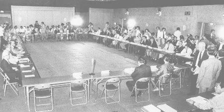 　１９８０年５月、モスクワ五輪参加問題を協議するＪＯＣ臨時総会＝東京・岸記念体育会館