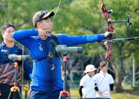 アーチェリー男子、河田が優勝５年ぶり２度目、全日本選手権