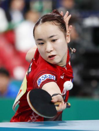 卓球Ｗ杯、日本女子が準決勝進出団体戦第３日