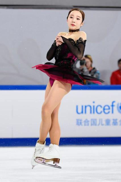 本田真凜、SPはシーズンベストの61・73点 中国杯