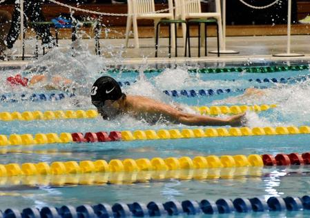 ２００メートル個人メドレー予選に出場した萩野公介＝静岡県富士水泳場