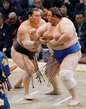 大相撲、白鵬９勝目で首位守る１差に朝乃山、３敗４人