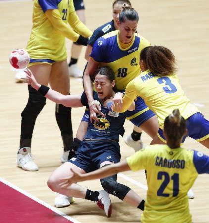 日本はブラジルに屈すハンドボール女子ジャパンカップ
