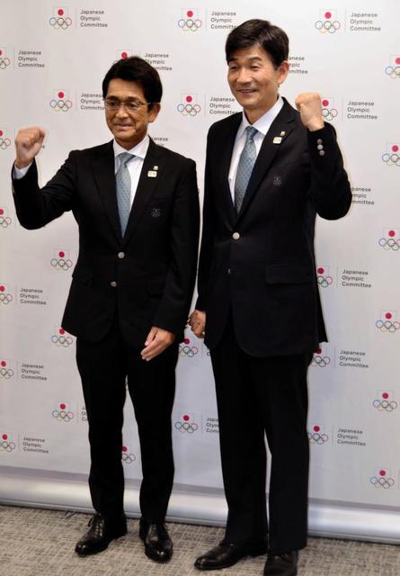 東京五輪　福井烈団長、尾県貢総監督が会見　金メダル目標３０個は「厳しい」も堅持