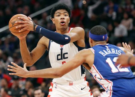 ウィザーズ八村、27得点で貢献チーム最多、76ersに勝利