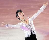 　エキシビションに登場した羽生結弦