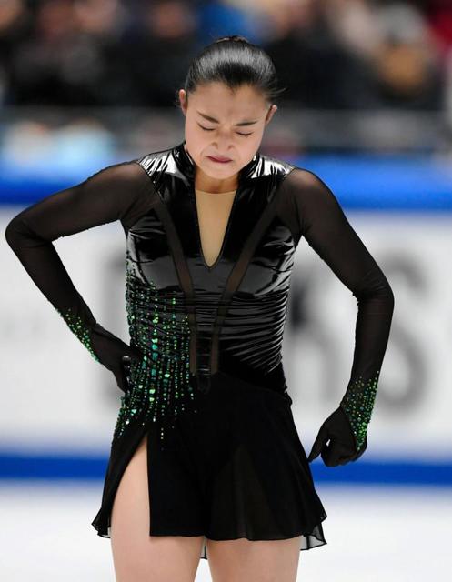 昨年Ｖの坂本花織、表彰台逃す１８８・２６点「気持ちと体がマッチしてこなかった」