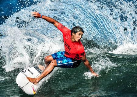 　東京五輪新種目のサーフィンで金メダルの期待がかかる五十嵐カノア