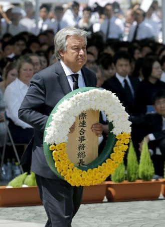 国連総長、五輪機に広島へ「核なき世界」発信