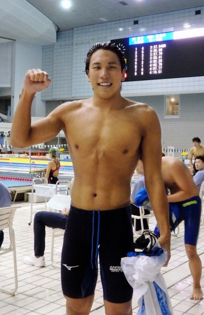 松元克央が男子４００自由形の短水路日本新を更新 ２０年目標は