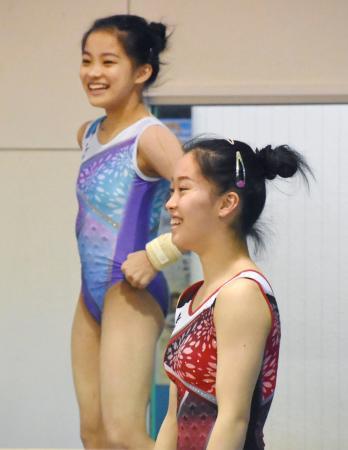 体操の畠田、姉妹で五輪目指す世界選手権代表が練習公開