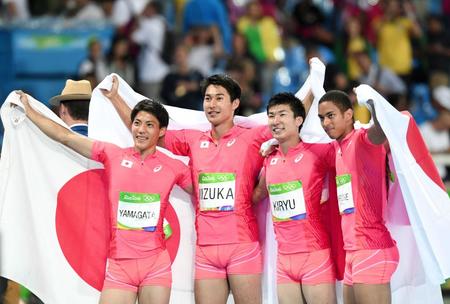 　リオ五輪では銀メダルを獲得した“リレー侍”こと男子４００メートルリレー日本代表