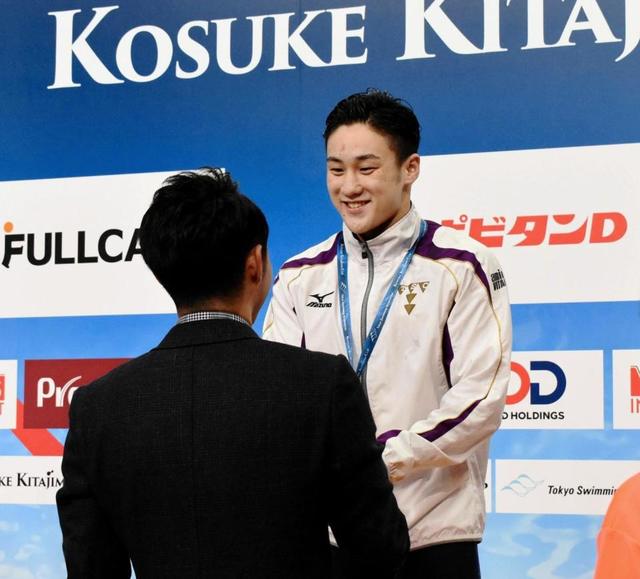 男子２００メートル平泳ぎ新星・佐藤翔馬Ｖ　目標は北島氏
