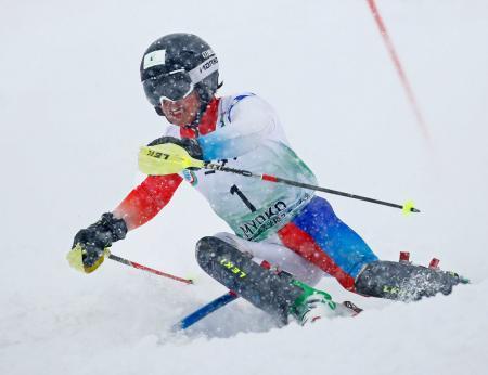 アルペン男子回転は高田が優勝新潟の全国高校スキー第４日
