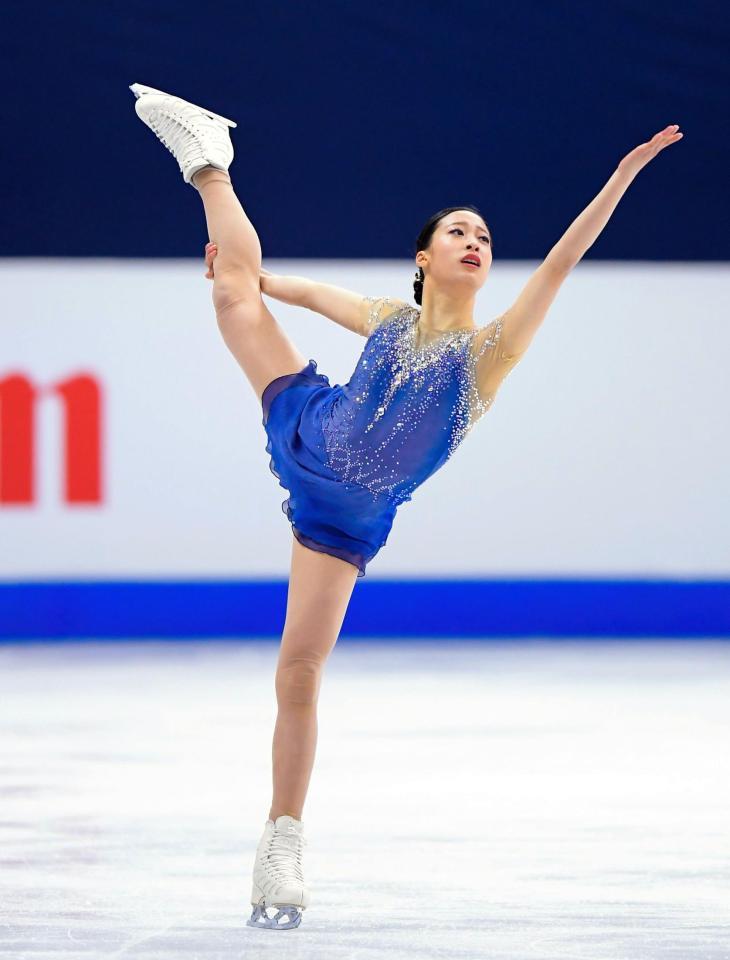 　フリーで華麗な演技を見せるユ・ヨン