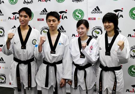 東京五輪代表に決まった（左から）鈴木リカルド、鈴木セルヒオ、山田美諭、浜田真由