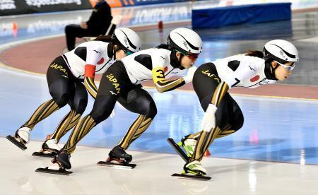 スケート日本女子団体、世界新Ｖ距離別、小平は５００ｍ優勝