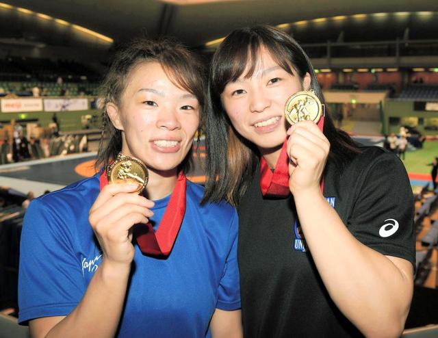 レスリング川井姉妹、五輪延期に「姉妹でのメダル獲得という目標は変わらない」