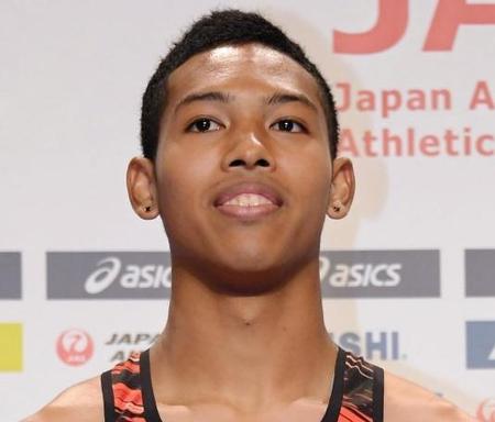 　陸上男子１００メートルの日本記録を持つサニブラウン・ハキーム