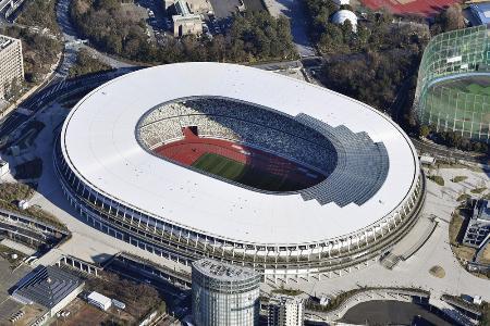　東京オリンピックの開会式などが行われる予定の東京・国立競技場