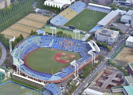 東京六大学野球、慶大が３勝目明大に１１-２、１回戦総当たり