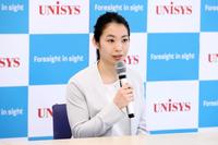 記者会見した松友美佐紀＝アフロスポーツ／日本ユニシス提供