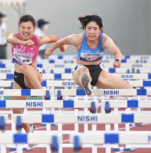 青木益未が追い風参考で日本記録上回る１２秒８７　女子１００Ｍ障害