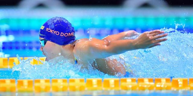 競泳・長谷川涼香「ヨッシャ」金メダル相当のタイムで自己ベスト　女子２００ｍバタ