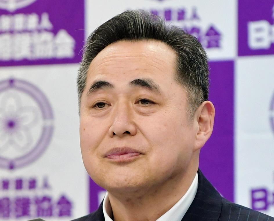 　芝田山広報部長