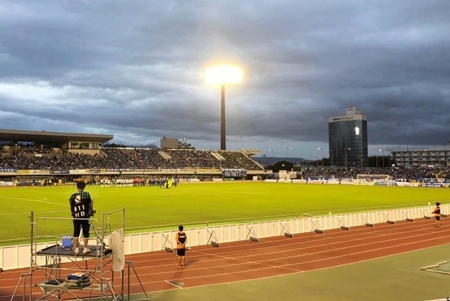 　別府大分毎日マラソンのゴール地点となる大分市営陸上競技場