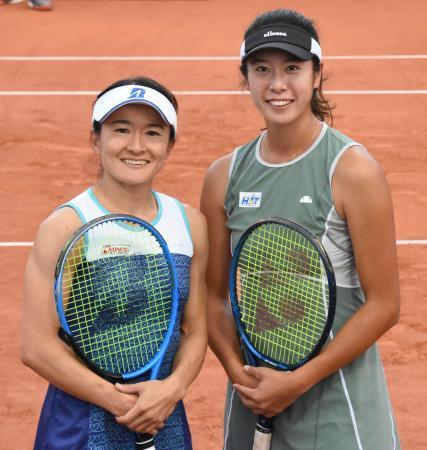 テニス、青山・柴原組が初の８強全仏オープン第８日
