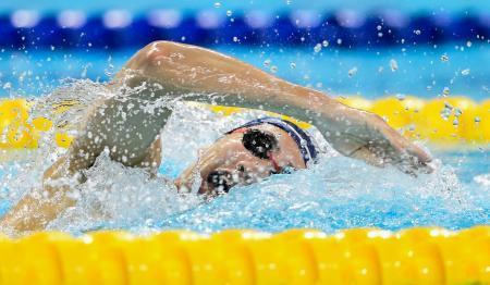 竹田、１５００ｍ自由形で大会新競泳の日本社会人選手権