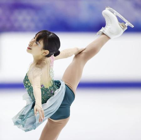 女子フリー　演技する三原舞依（代表撮影）