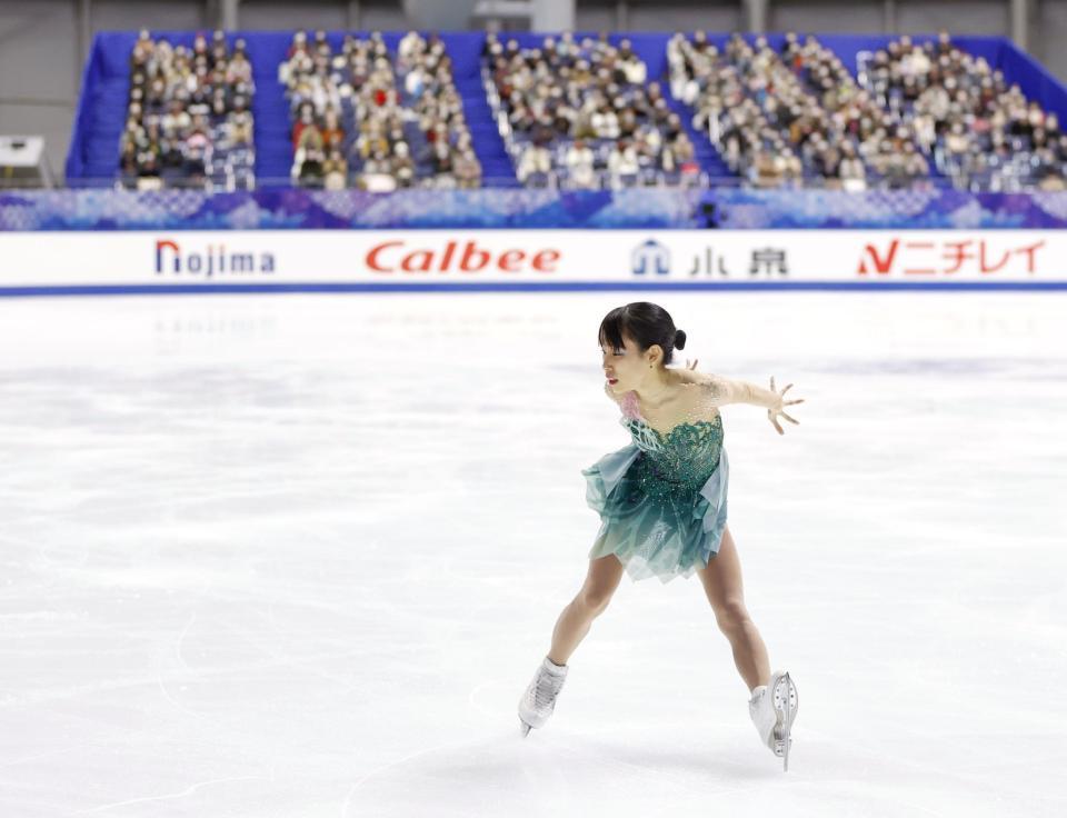 女子フリー　演技する三原舞依（代表撮影）