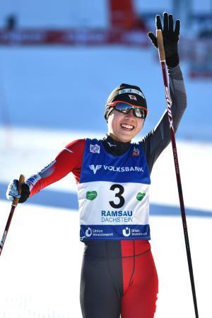 スキー、２０歳の中村が３位初実施のＷ杯複合女子