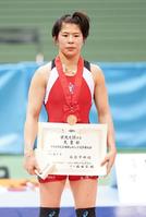 女子５７キロ級決勝　優勝した南條早映（代表撮影）＝＝駒沢体育館（代表撮影）