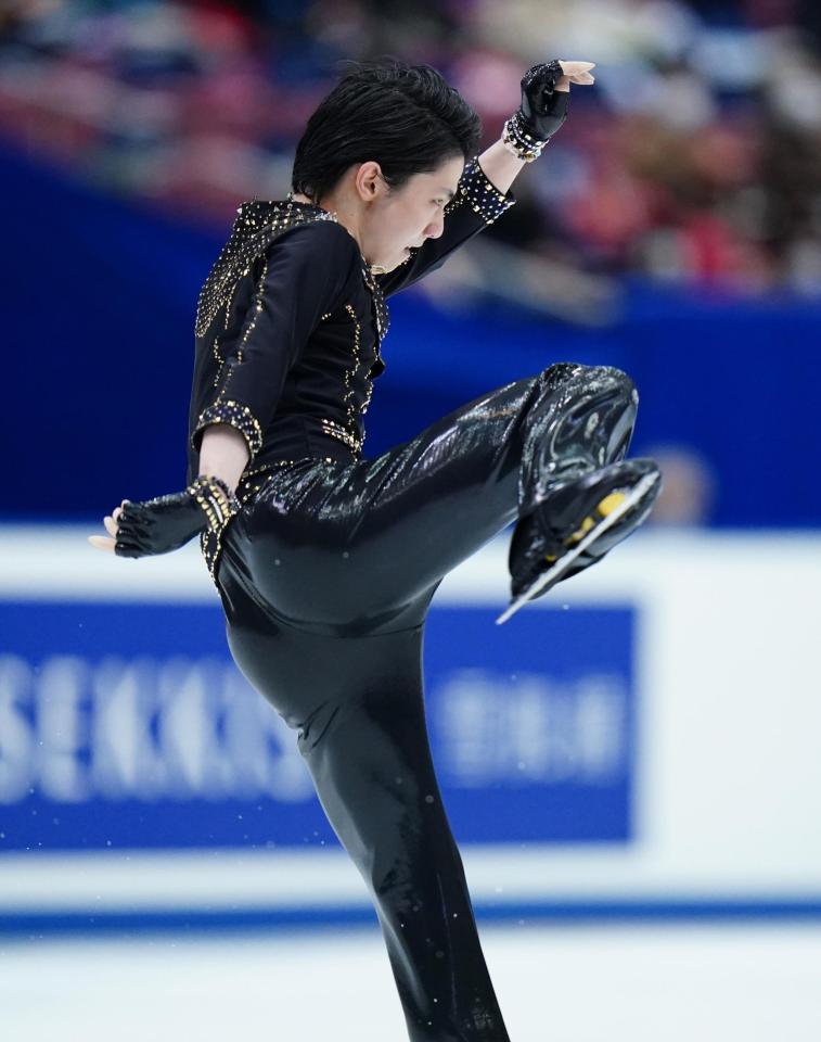 ロックな羽生結弦がｓｐ１位 ３２０日ぶりノリノリ圧巻演技も 点数的にいい演技とは スポーツ デイリースポーツ Online