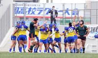 決勝進出を決め歓喜の京都成章フィフティーン（撮影・山口登）