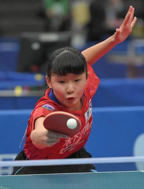 張本美和はシニア２回戦敗退、「実力が足りなかった」全日本卓球選手権