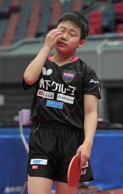 卓球１３歳・松島輝空　張本超えのジュニア史上最年少Ｖならず